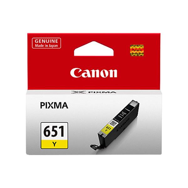 Canon CLI-651Y Original Inkjet Ink Cartridge - Yellow Pack Canon CLI-651Y Original Inkjet Ink Cartridge - Yellow Pack